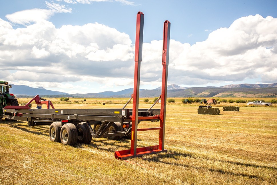 Тележка для перевозки тюков самозагрузочная 4480 XD FARM KING (ФАРМ КИНГ)