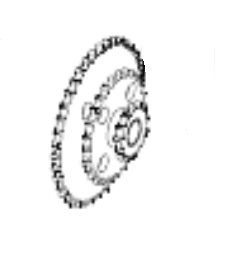 Блок звездочек шнека Bourgault 6319-16